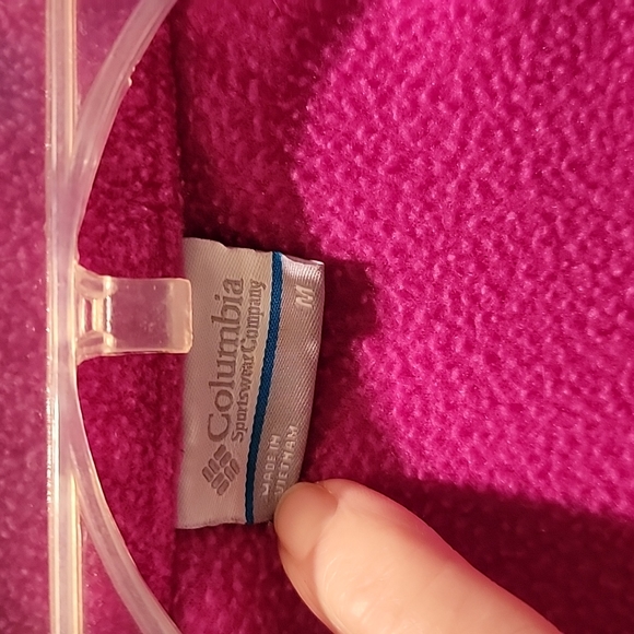 Columbia zippered pink fleece jacket - Picture 2 of 4